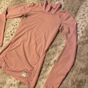 Women Nike Pro Dri-Fit Turtleneck shirt: PINK (xs)